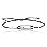 Julie Julsen Armband schwarz-silber mit 37 Zirkonia one-size