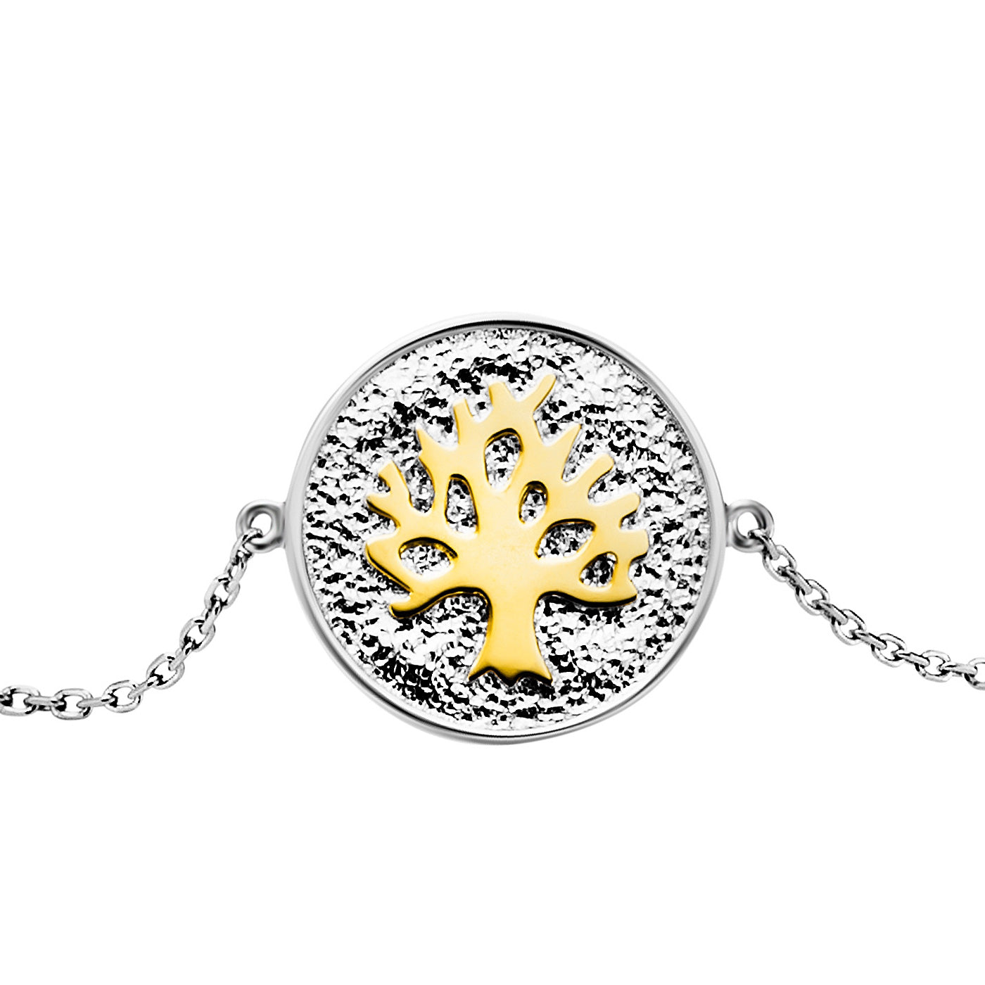 Julie Julsen Armband LEBENSBAUM - LEBENSBLUME in bicolor