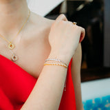 Julie Julsen Armband silber mit 24 Zirkonia