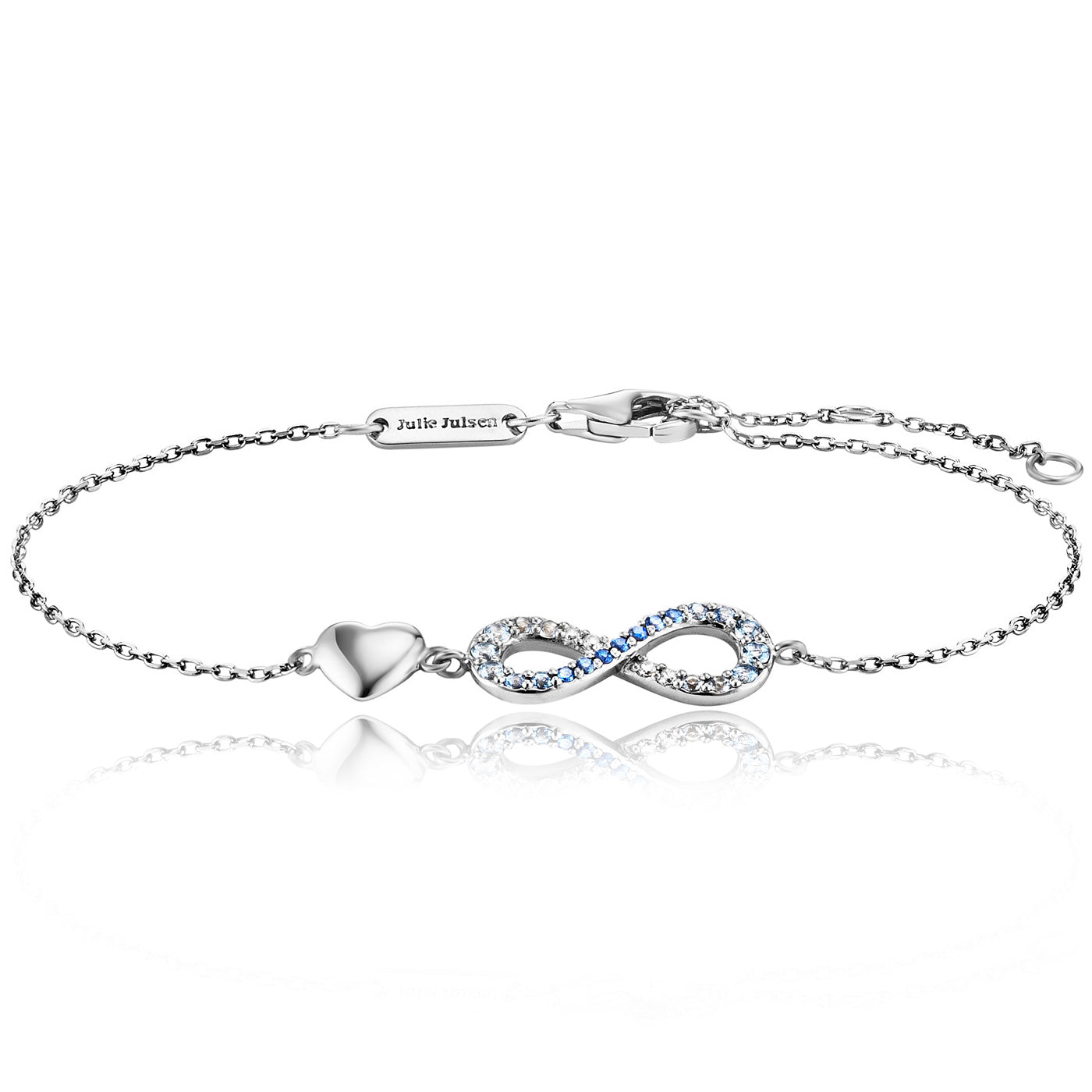 Julie Julsen Armband INFINITY silber mit 25 bunten Zirkonia