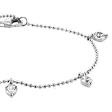 Julie Julsen Armband HANGING CRYSTAL silber 5 weiße Zirkonia