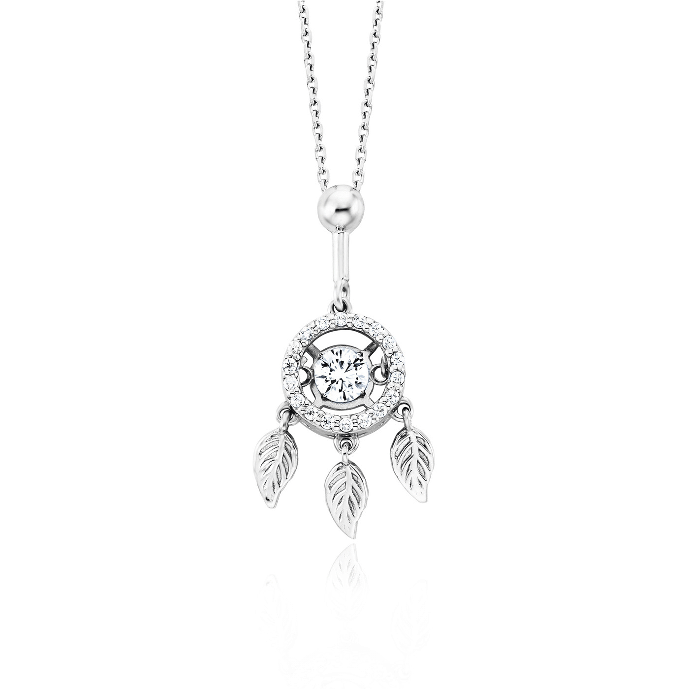 Julie Julsen Dancing Stone FLYING LEAVES silber mit 19 Zirkonia