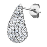 Julie Julsen Ohrstecker CRYSTAL DROP silber mit 190 weiße Zirkonia