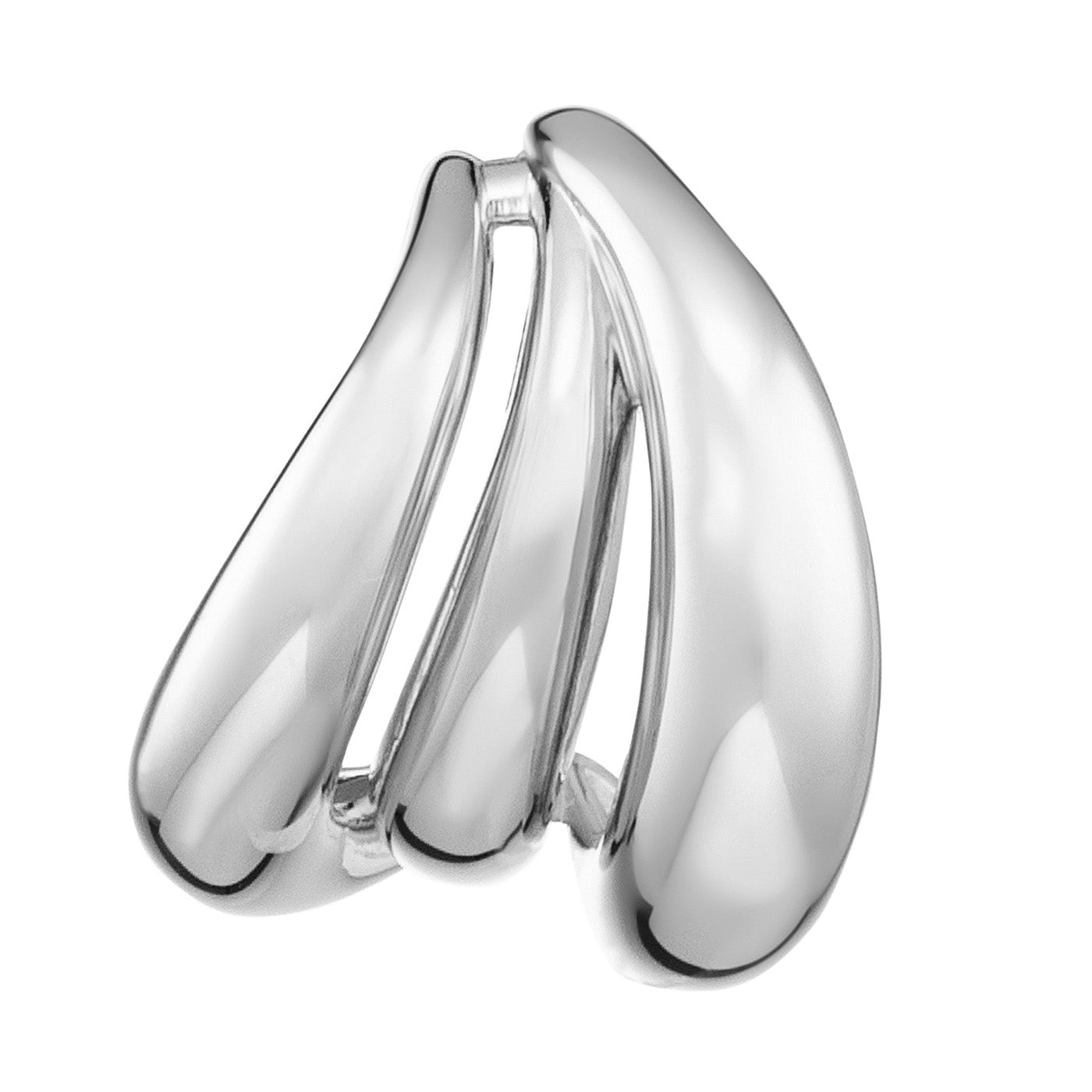 Julie Julsen Ohrstecker BENDED LINES silber