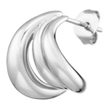 Julie Julsen Ohrstecker BENDED LINES silber