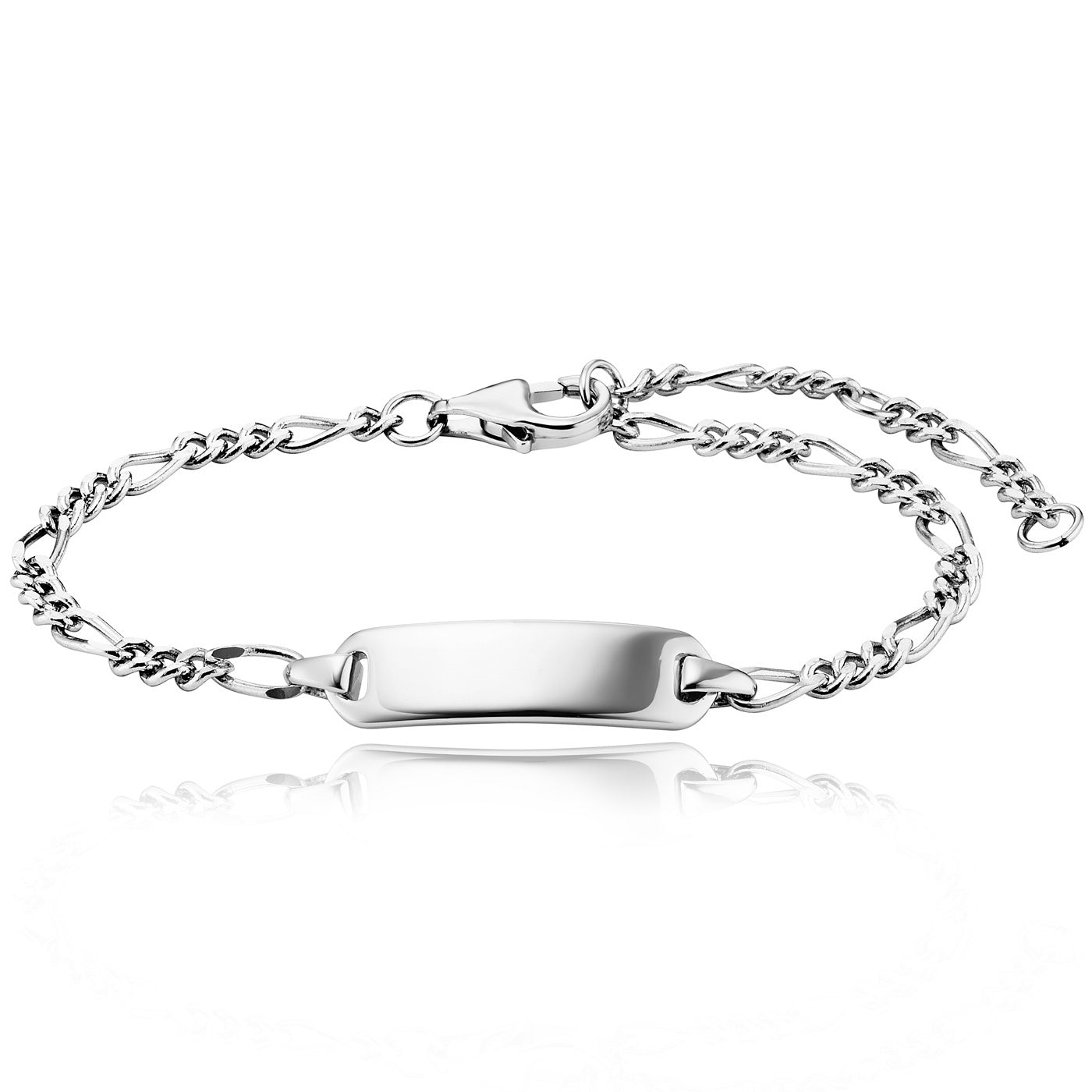 Julie Julsen KIDS Figaroarmband Silber rhodiniert