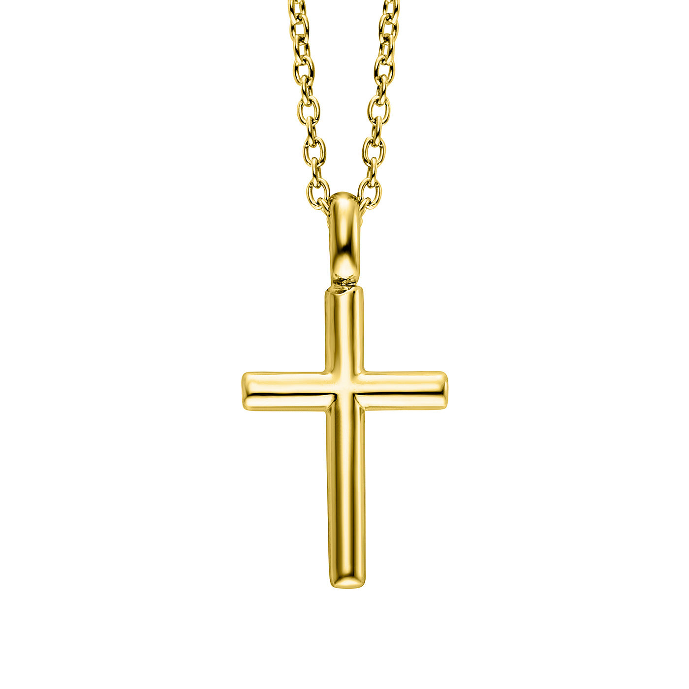 Julie Julsen KIDS Kette mit Anhänger CROSS Silber vergoldet