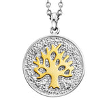 Julie Julsen Kette mit Anhänger LEBENSBAUM - LEBENSBLUME bicolor