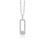 Julie Julsen Kette mit Anhänger silber mit 44 Zirkonia