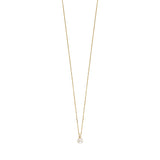 Julie Julsen Kette mit Anhänger PEARL vergoldet mit 1 Zirkonia und 1 Süßwasserperlen