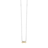 Julie Julsen Kette mit Anhänger INFINITY bicolor mit 26 Zirkonia