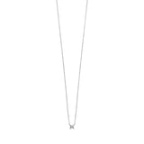 Julie Julsen Kette mit Anhänger ROUND silber mit 1 Zirkonia
