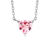 Julie Julsen Kette mit Anhänger HEART silber mit 1 pinker Zirkonia