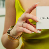 Julie Julsen Ring ROUND silber mit 1 Zirkonia