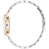 Julie Julsen Damenarmbanduhr LITTLE SECOND rosé vergoldet mit bicolor Edelstahlband 3 atm