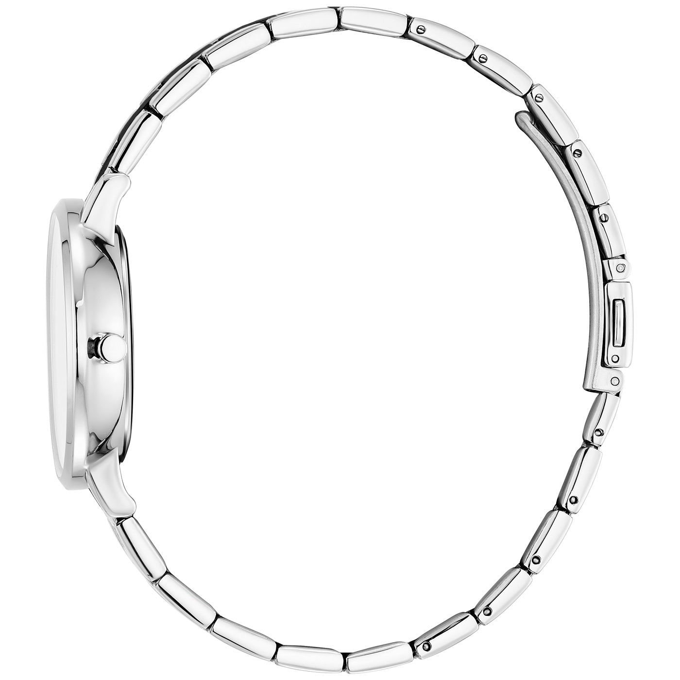 Julie Julsen Damenarmbanduhr LITTLE SECOND silber mit silber-schwarzem Edelstahlband 3 atm