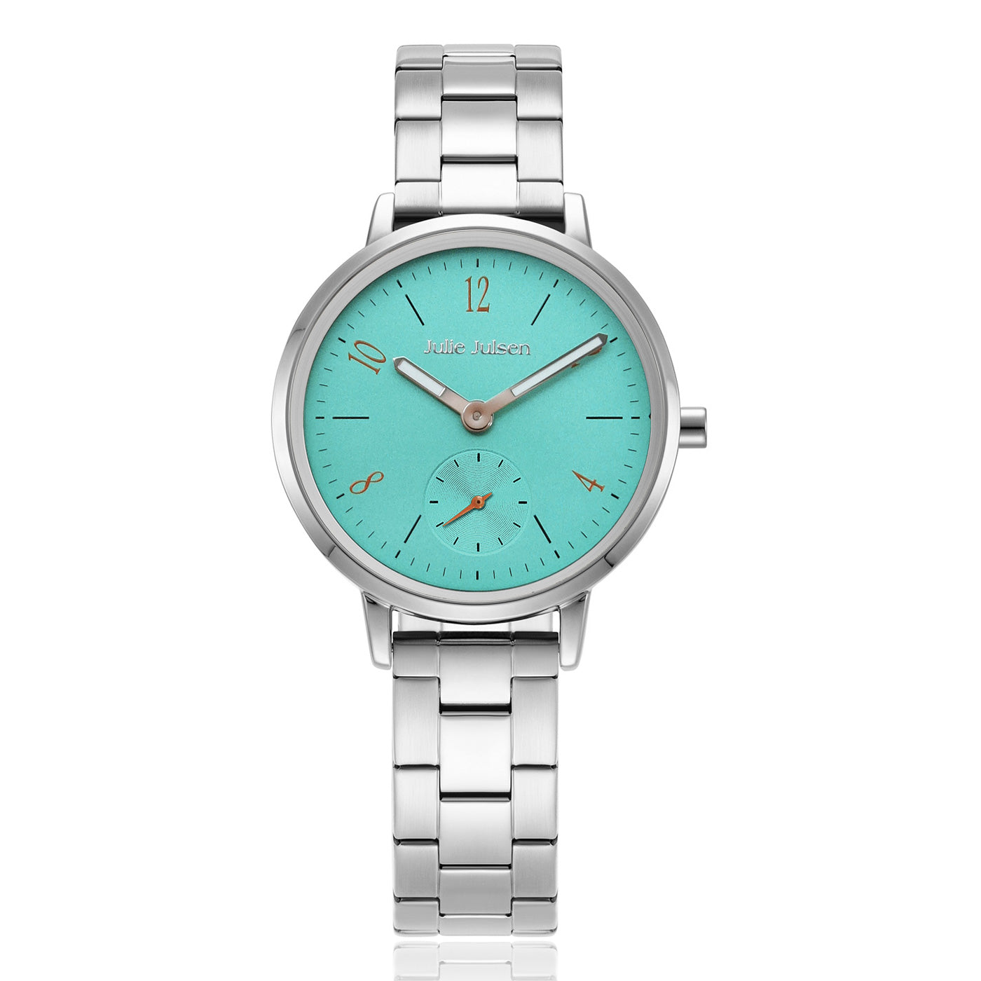 Julie Julsen Damenarmbanduhr LITTLE SECOND silber mit Edelstahlband 3 atm