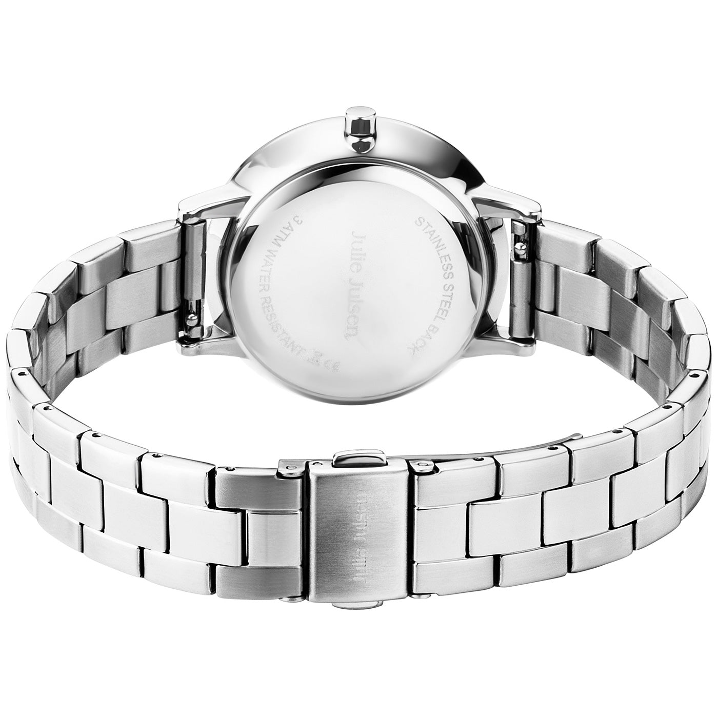 Julie Julsen Damenarmbanduhr LITTLE SECOND silber mit Edelstahlband 3 atm