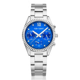 Julie Julsen Damenarmbanduhr SPORTIV MF silber mit Edelstahlband 5 atm