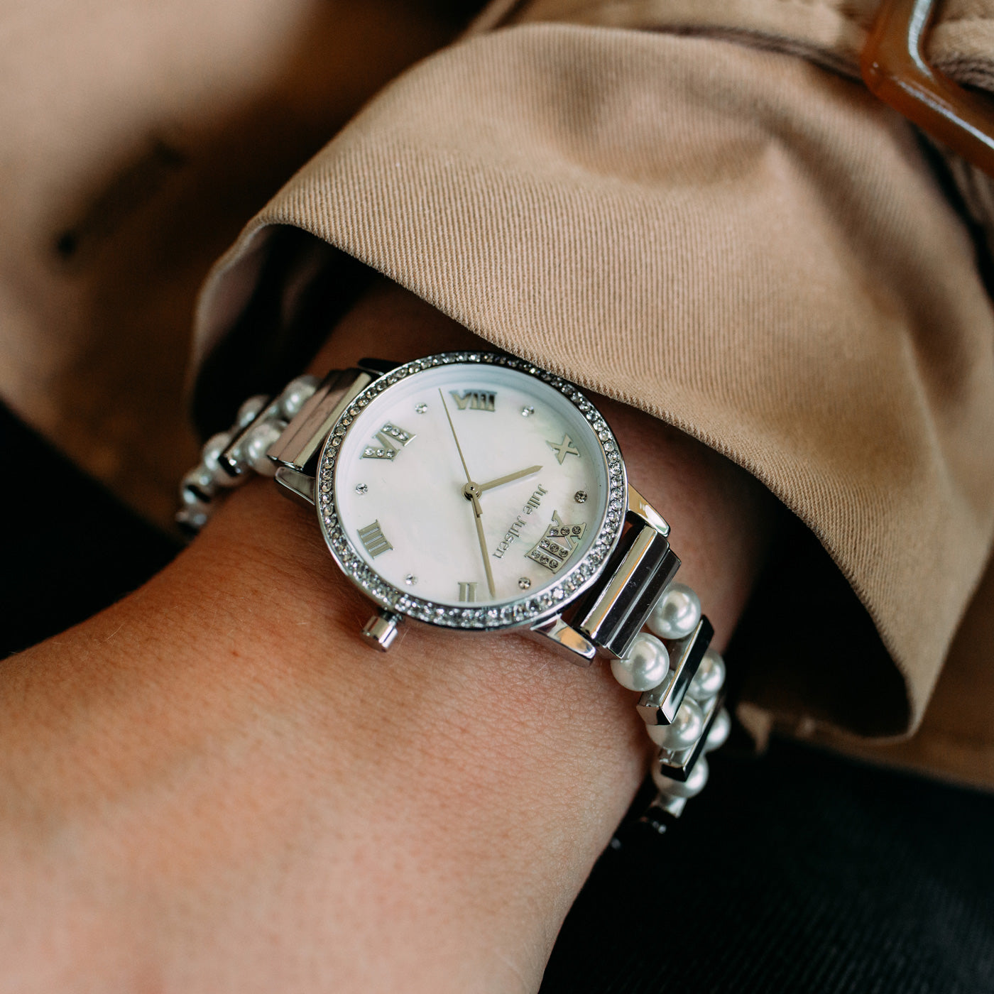 Julie Julsen Damenuhr Set WIGHT PEARL