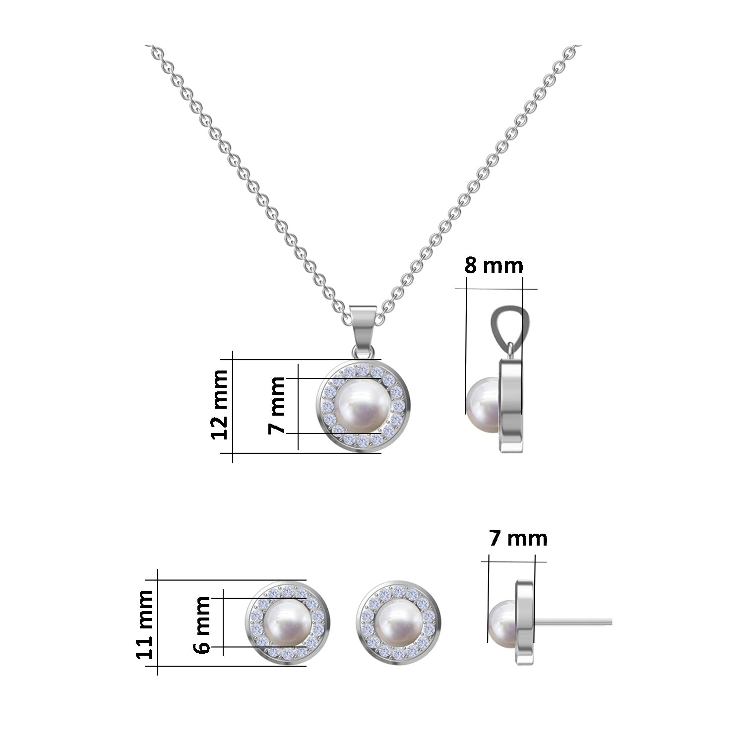 Julie Julsen Damenuhr Set WIGHT PEARL