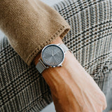 Julie Julsen Damenuhr SHINY II silber / schwarz mit Meshband und 72 Zirkonia 3 atm