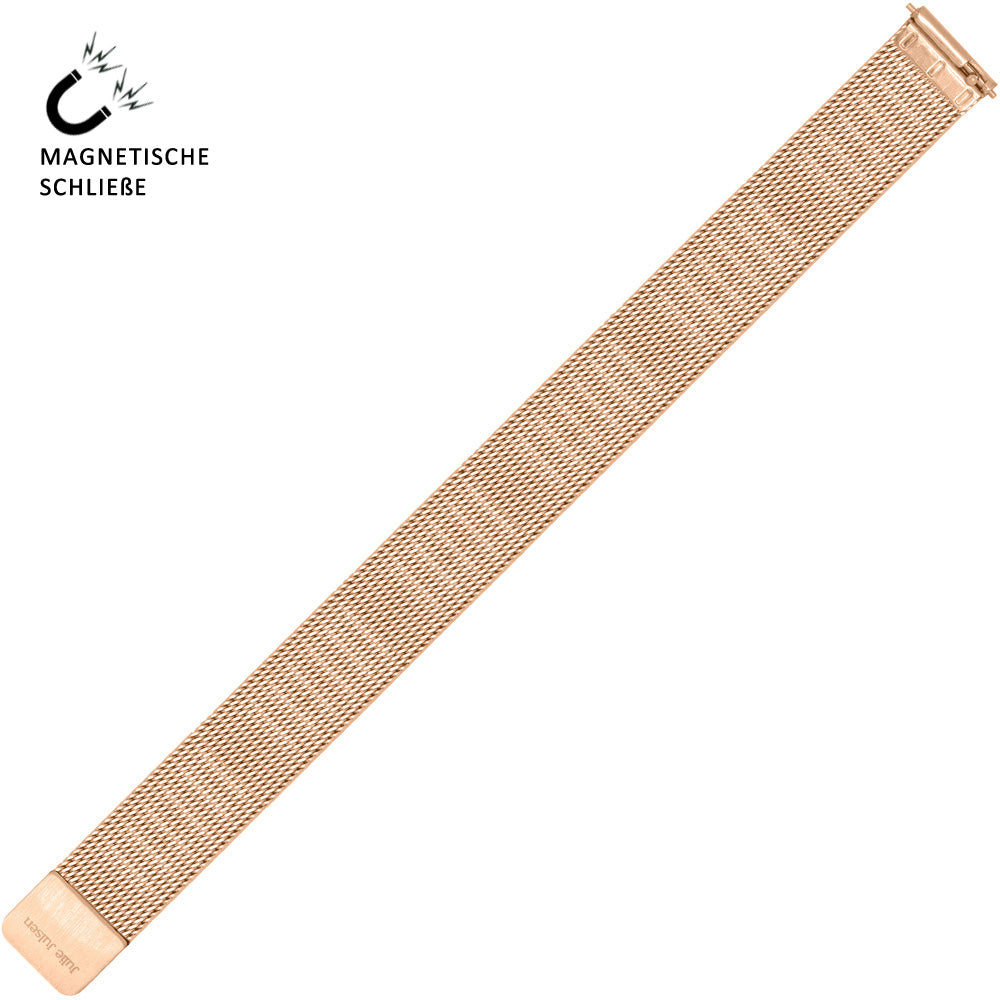 JULIE JULSEN MESHBAND MIT MAGNETVERSCHLUSS ROSÉ >PIN SYSTEM< Uhrenarmbänder Julie Julsen