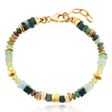 Julie Julsen Loving Stones, Armband aus grünen Edelsteinen -Amazonit, Achat, Aventurin, Peridot, Baumachat