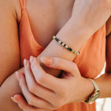 Julie Julsen Loving Stones, Armband aus grünen Edelsteinen -Amazonit, Achat, Aventurin, Peridot, Baumachat