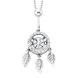 Julie Julsen Dancing Stone, Kette silber, FLYING LEAVES mit 19 Zirkonia