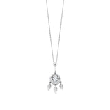 Julie Julsen Dancing Stone, Kette silber, FLYING LEAVES mit 19 Zirkonia