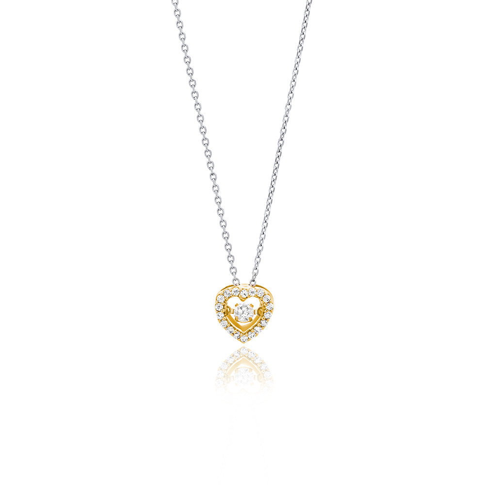 JULIE JULSEN DANCING STONE KETTE HERZ 19 ZIRKONIA Halsketten Julie Julsen gold