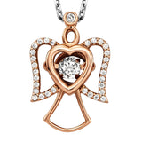 JULIE JULSEN DANCING STONE KETTE ENGEL 32 ZIRKONIA Halsketten Julie Julsen