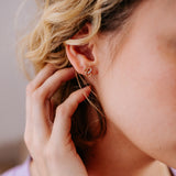 Julie Julsen, Ohrschmuck, HERZEN vergoldet mit 10 Zirkonia