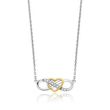 Julie Julsen Kette INFINITY LOVE bicolor mit 8 Zirkonia