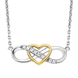 Julie Julsen Kette INFINITY LOVE bicolor mit 8 Zirkonia