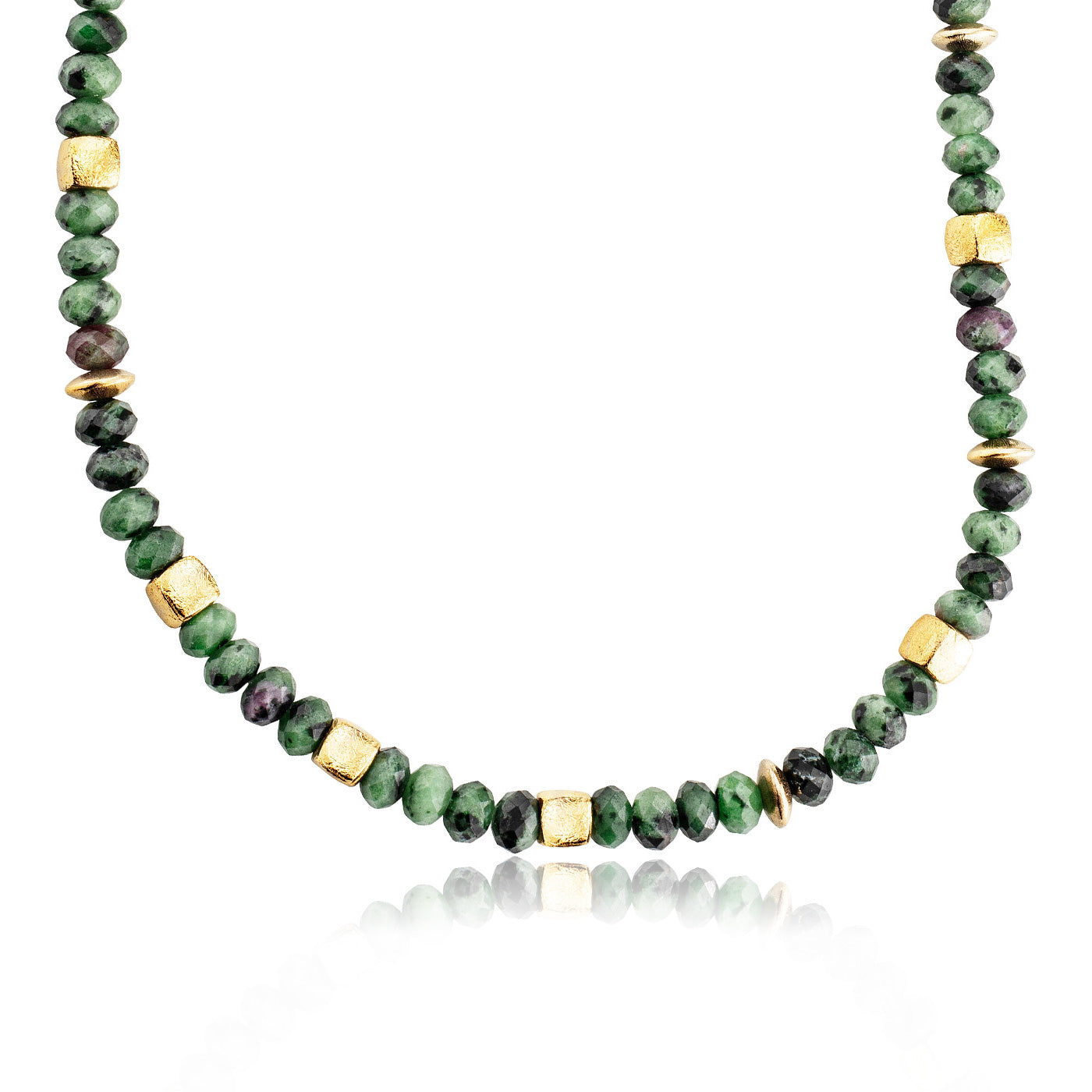 Julie Julsen Loving Stones, Edelsteinkette grün, gold