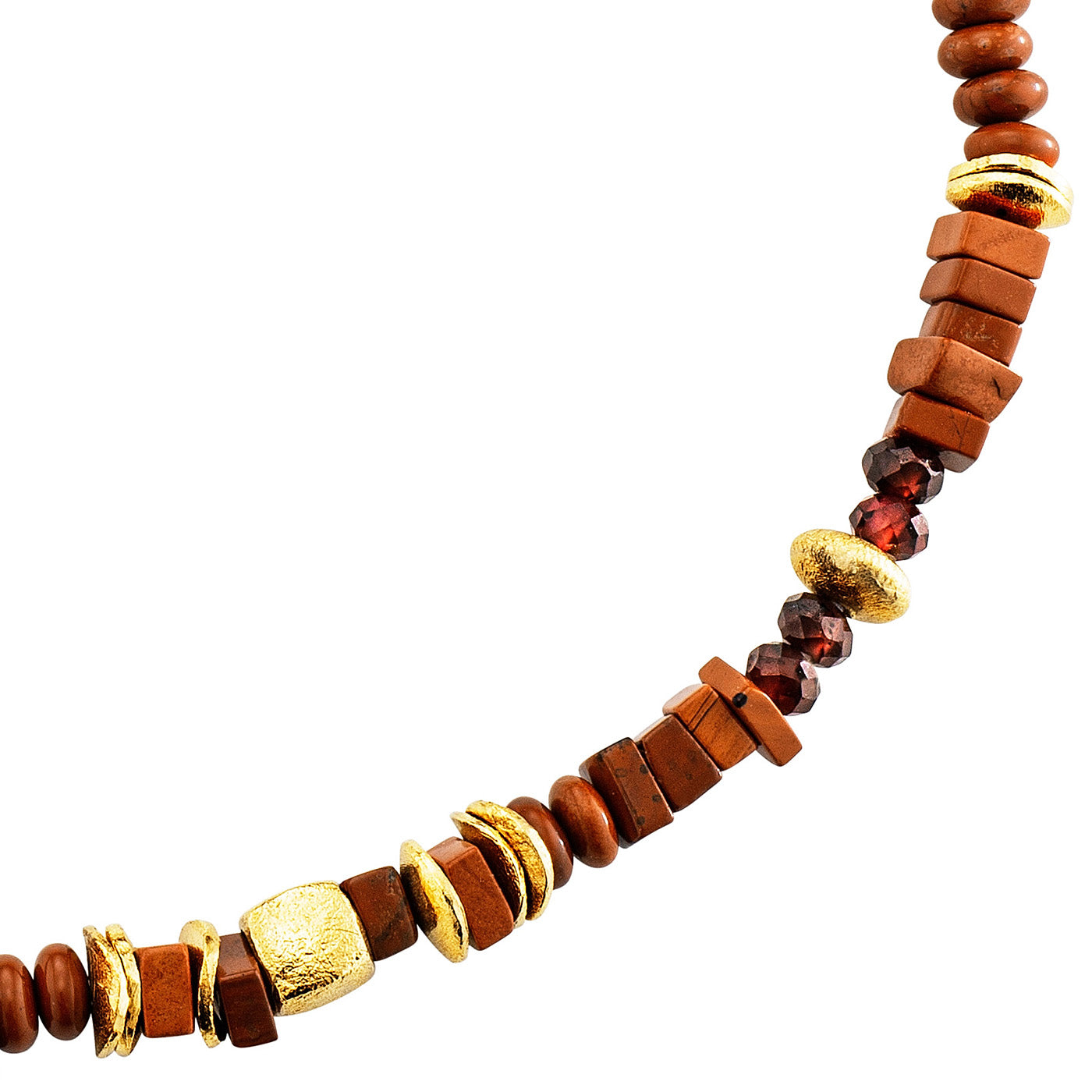 Julie Julsen Loving Stones, Kette aus roten Edelsteinen -Jaspis,Granat