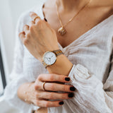Julie Julsen Uhr, Little Second Bicolor, Edelstahl silber-gold, 30m