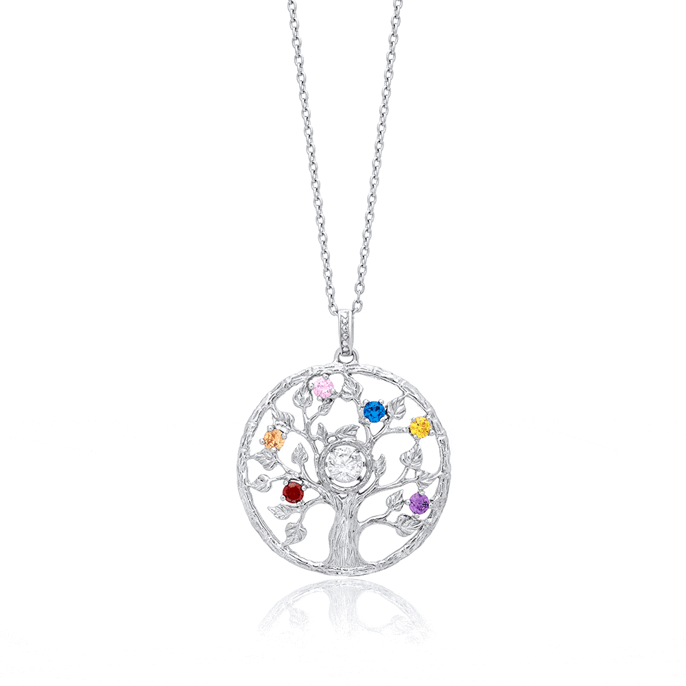 JULIE JULSEN DANCING STONE KETTE LEBENSBAUM BUNT Halsketten Julie Julsen