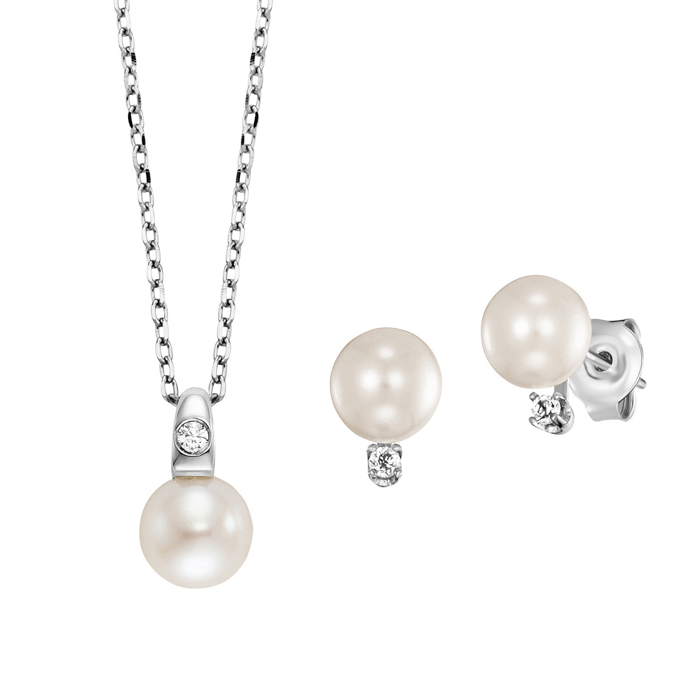 Julie Julsen Schmuckset PEARLS silber