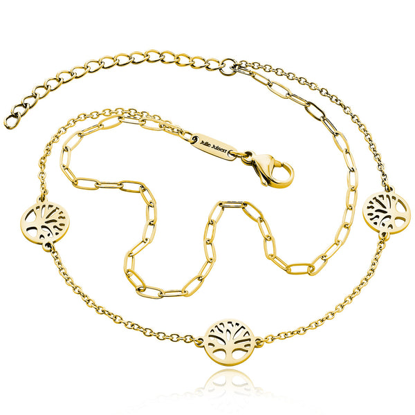 Julie Julsen Anklet TREE vergoldet aus Stahl