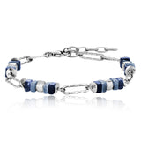 Julie Julsen Loving Stones Armband aus 16 blauen Edelsteinen - Dumortierit