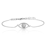 Julie Julsen Armband AUGE silber mit 47 Zirkonia