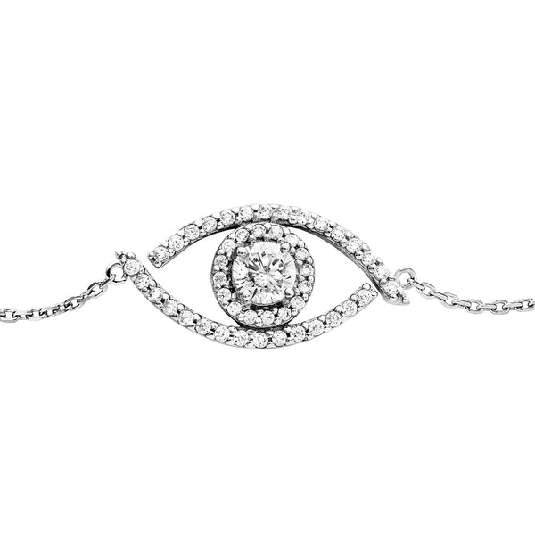 Julie Julsen Armband AUGE silber mit 47 Zirkonia