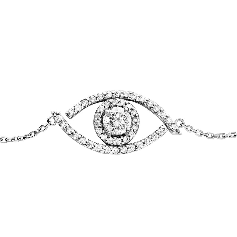 Julie Julsen Armband AUGE silber mit 47 Zirkonia