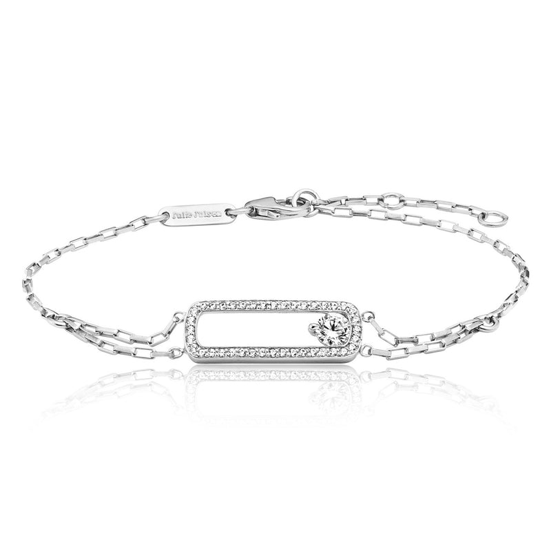 Julie Julsen Armband silber 41 Zirkonia