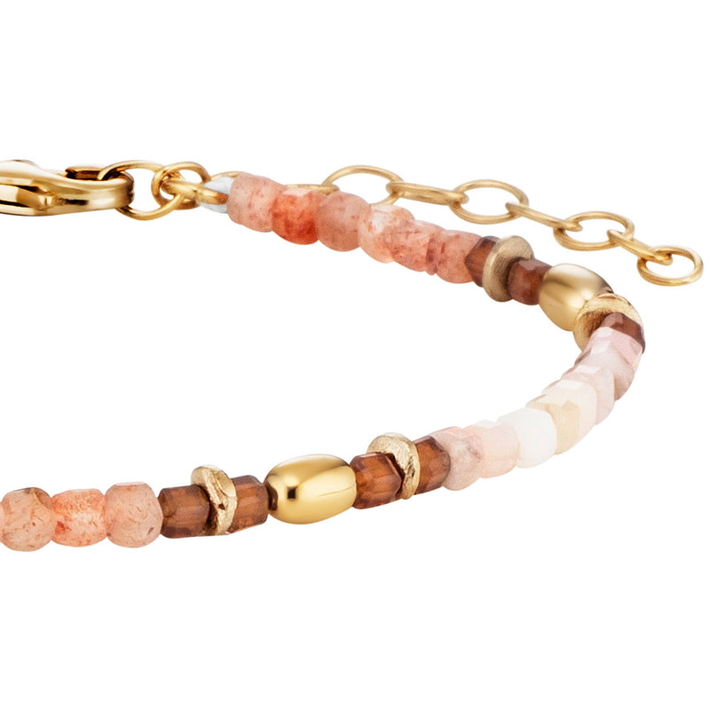 Julie Julsen Loving Stones Armband aus 58 beigen Edelsteinen - Hessonit-Granat, Opal, Sonnenstein