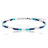 Julie Julsen Loving Stones Armband aus 64 blauen Edelsteinen - Monstein, Spinell