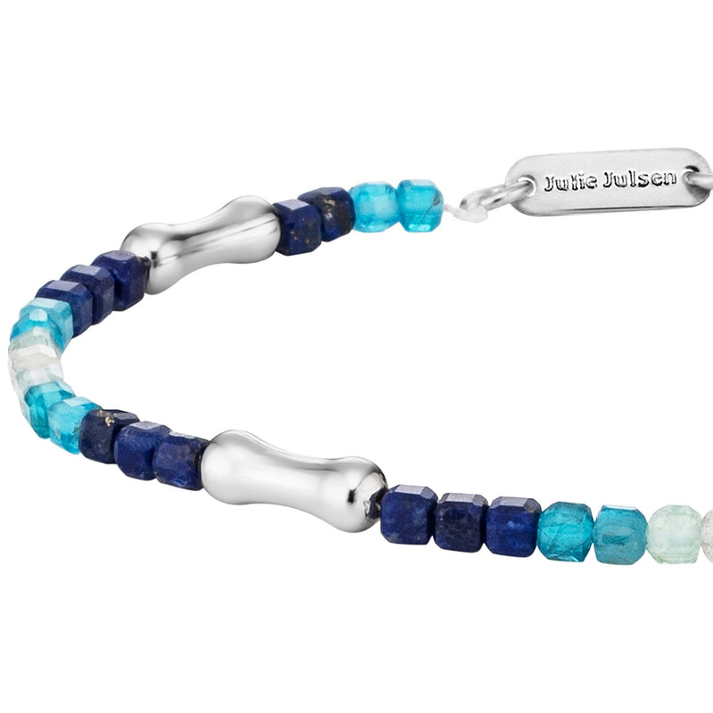 Julie Julsen Loving Stones Armband aus 64 blauen Edelsteinen - Monstein, Spinell